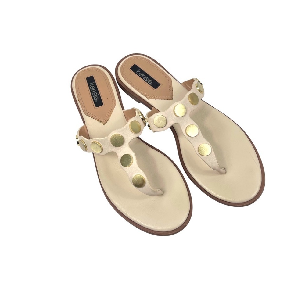 Maija Womens Faux Leather Slip On Flip-Flops size 9